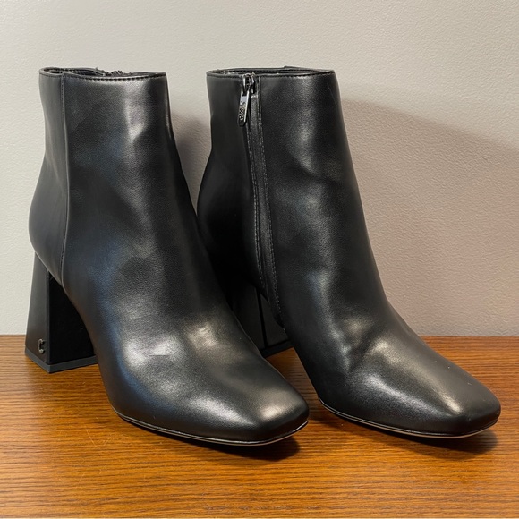 NWT | Circus by Sam Edelman Kate Bootie Ankle Boot Black Napa Leather - Picture 4 of 16